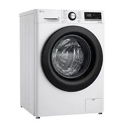 Пральна машина LG фронтальна, 7кг, 1200, A+++, 48см, дисплей, пара, інвертор, білий (F2V3HS6WW) - мініатюра 2