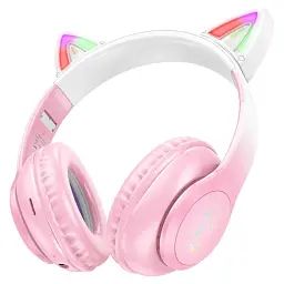 Навушники Hoco W42 Cat Ear Cherry Blossom (795847) [111604] - мініатюра 2