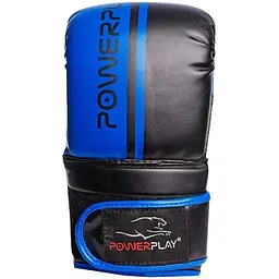 Рукавиці боксерські PowerPlay 3025 Black/Blue - M - мініатюра 2