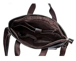 Сумка під ноутбук з гладкої шкіри 14890 Vintage коричнева - мініатюра 4