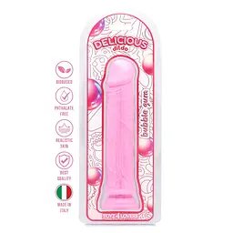 Фалоімітатор з ароматом жуйки Toyz4lovers Delicious Dildo Bubble Gum, 20 см - мініатюра 8