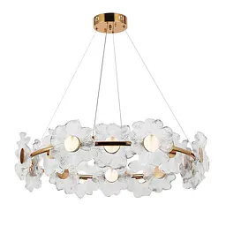 Люстра стельова LED Levistella 7989249-14 led (800) GD, 22W, золотий, акрилові лепестки, сучасний стиль