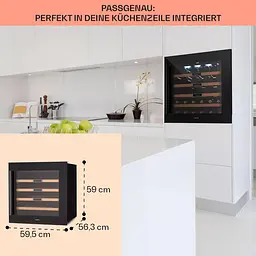 Винний холодильник вбудований Klarstein Vinsider 36 Built-In Uno (10041286) - мініатюра 6