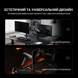 Кронштейн Anda Seat Stealth Pro II RGB 17''-42'' White AD-W-A9X-1S-BW - мініатюра 15