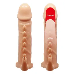 Насадка на пеніс Pretty Love LyBaile Penis Sleeve Emmitt 16 см тілесний - мініатюра 4