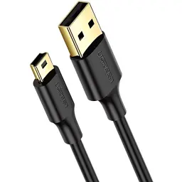 Дата кабель USB 2.0 AM to Mini 5P 2.0m US132 black Ugreen (30472)