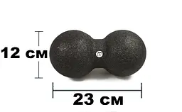 Масажний м'ячик подвійний EasyFit EPP 23х12 см (EF-2000) - мініатюра 2