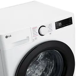Пральна машина LG фронтальна, 11кг, 1400, A, 57см, дисплей, пара, інвертор, білий - мініатюра 7