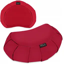 Подушка для йоги та медитації 4FIZJO Zafu напівкругла 40 x 30 x 12 см Red (P-5907739315496) - мініатюра 2