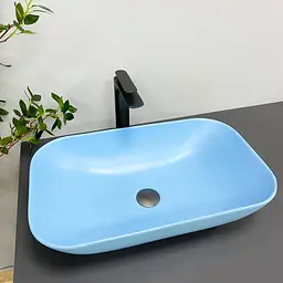 Умивальник VBI Avezzano blue matt накладний VBI-014403, Синий - мініатюра 3