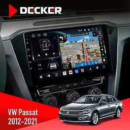 Штатна магнітола Volkswagen Passat 2012-2021 Decker D10-011 4x64, DSP, 4G, 360 Decker (НФ-00006625)