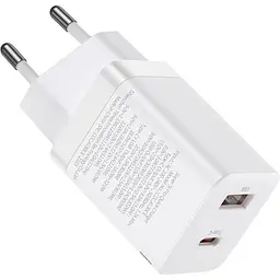 Зарядний пристрій Baseus Super Si Pro Quick Charger C+U 30W EU white (CCSUPP-E02) - мініатюра 2