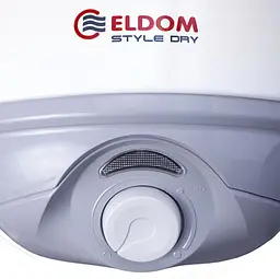 Водонагрівач Eldom STYLE DRY 50 л, 1,6 кВт, "сухий" ТЕН, вертикальний, SLIM, білий (72267WD) - мініатюра 4