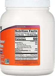 Лецитин соняшниковий 454г NOW Foods