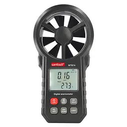 Анемометр крильчастий 0.3-30м/с -10-45°C wintact 16.5х8.5х3.9 см hoz0010074