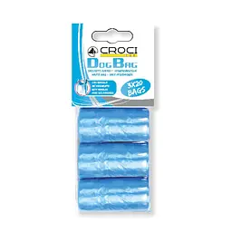 Пакети для прибирання фекалій собак Croci Gill's 3 рул. x 20 пак