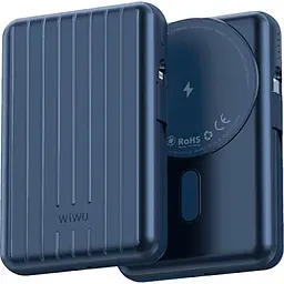 Зовнішній акумулятор WiWU Trunk Series PP03 10000mAh 22.5W Blue (6936686411516) [104335] - мініатюра 3