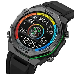Чоловічий наручний годинник 2209CLGN Colorful-Green STOPPED Skmei acs0030145 - мініатюра 2