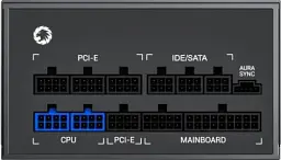 Блок живлення 1050 Вт, GameMax RGB 1050 PRO, Black, модульний, 80+ Gold, Active PFC, 14 см з ARGB підсвічуванням - мініатюра 6
