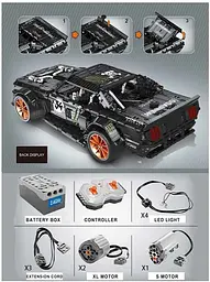 Конструктор Lepin Technic 23009 Ford Mustang Hoonicorn V2 з мотором - 3168 дет. - мініатюра 6