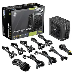 Блок живлення MSI 1000W (MAG A1000GL PCIE5 II) - мініатюра 5