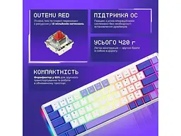 Клавіатура Proove AFK White (WKAFK1022002) - мініатюра 6
