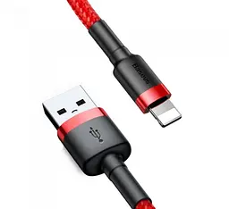 Кабель Baseus Cafule Series Cable USB to Lightning 2A 3m CALKLF-R09 Red - мініатюра 2