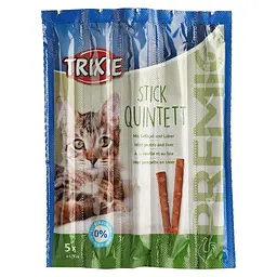 Набір: ласощі для кішок Trixie Premio Quadro-Sticks, домашня птиця 5 шт по 25 г - мініатюра 2