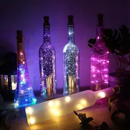 Гірлянда ColorWay пробка для пляшки на батарейках LED 20/2М (5шт/уп) кольорова (CW-GC-20L2BMC) - мініатюра 10