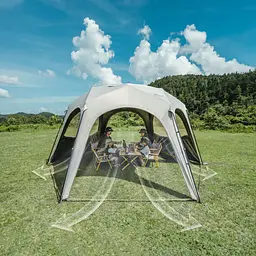 Тент для кемпінгу Naturehike CNK230WS014 4.6 м x 4,0 м бежевий - мініатюра 9