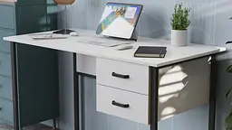 Комп'ютерний стіл Ferrum-decor Таккота 75x140x60 чорний ДСП Білий 16мм (FRD-101926)