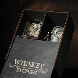 Подарунковий набір віскі Whiskey Stones №12 у дерев'яному пеналі - графин Pasabahce + склянки Luna - мініатюра 6