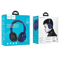 Бездротові навушники Hoco W33 Art Sount Bluetooth блакитні (34908 blue) - мініатюра 4