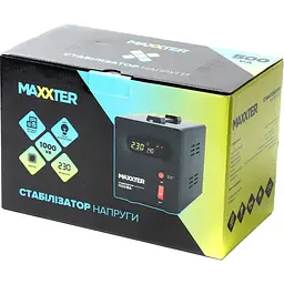 Стабілізатор напруги Maxxter MX-AVR-S1000-01 1000VA 600 Вт (MX-AVR-S1000-01) - мініатюра 3