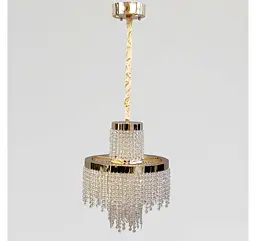 Компактна каскадна LED люстра 376-400GD Artlight у золотому кольорі - мініатюра 2
