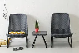 Комплект садових меблів Keter Rio Patio Set графіт - мініатюра 2