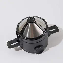 Пуровер/воронка/фільтр для ручного заварювання кави багаторазова Semi Coffee Maker, Black - мініатюра 2