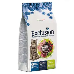 Сухий корм Exclusion Cat Adult Chicken для дорослих котів та кішок 300 г