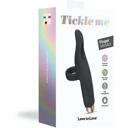 Вібратор на палець Love To Love Tickle me Чорний - мініатюра 7