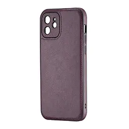 Чохол Jinduka Leather Protected Camera iPhone 12 Purple