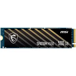 Накопичувач SSD MSI m.2 NVMe 500GB Spatium M450 V1 M.2 2280 PCIe 4.0 x4 NVMe 3D NAND TLC 512 480 (S78-440K380-P83)
