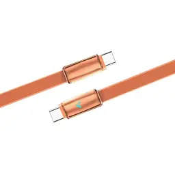 Дата кабель USB-C to USB-C 1.0m 5A 100W ultra-thin orange ColorWay (CW-CBPDCC100-OR) - мініатюра 3