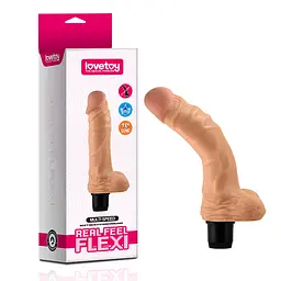 Вібратор Lovetoy Reel Feel Flexi Vibrator Flesh 9 Реалічний, 22 см тілесний