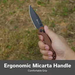 Ніж складний Sencut Glenspar S25046-3 коричневий - Micarta - мініатюра 7