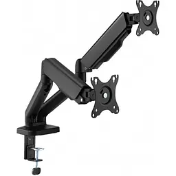 Настільний кронштейн для двох моніторів 17–32 дюйми OfficePro OPMA-412 Black