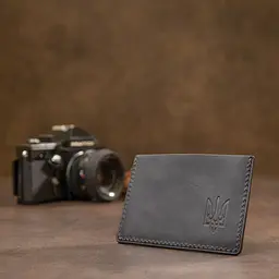 Шкіряна обкладинка для пенсійного посвідчення Grande Pelle 11506 чорний - мініатюра 7