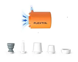 Насос акумуляторний Flextail Tiny Pump - компактний, двосторонній, помаранчевий