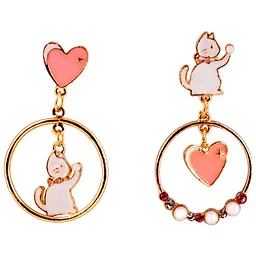 Сережки Lukky Fashion Котики (T24633) - мініатюра 2