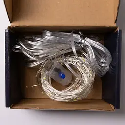 ЮСБ мережева гірлянда-штора кімнатна Роса новорічна 3х3 м USB 300 LED діодів 10 ниток для кімнати стін вікна мідний дріт прозорий колір світла Жовтий - мініатюра 9