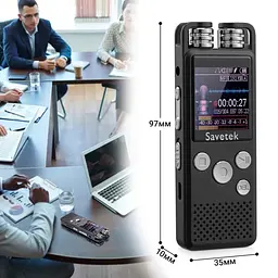 Професійний цифровий диктофон для журналіста Savetek GS-R07, 16 Гб пам'яті (100359) - мініатюра 8
